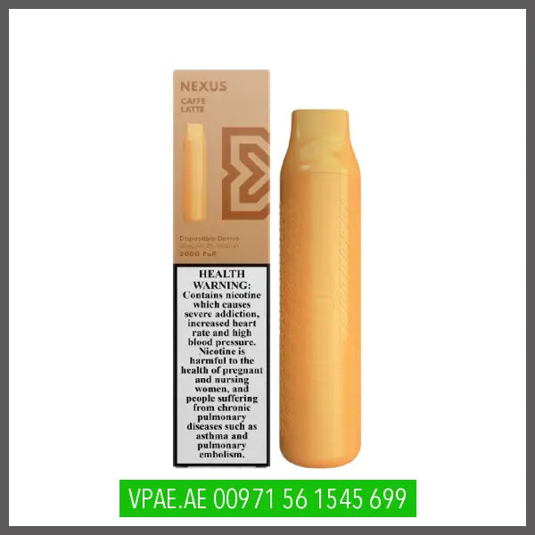 CAFFE LATTE NEXUS 2000PUFFS BY PODSALT 20MG OV Store Arab Emirates POD SALT