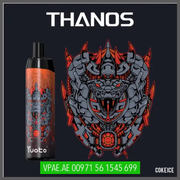 Coke Ice Yuoto Thanos 5000puffs Rechargeable 5% OV Store Arab Emirates yuoto