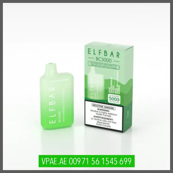 ELF BAR BC5000 RECHARGEABLE DISPOSABLE KIWI PASSION FRUIT GUAVA OV Store Arab Emirates ELF BAR