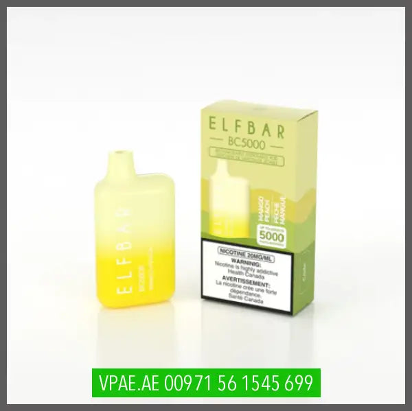 ELF BAR BC5000 RECHARGEABLE DISPOSABLE MANGO PEACH OV Store Arab Emirates ELF BAR