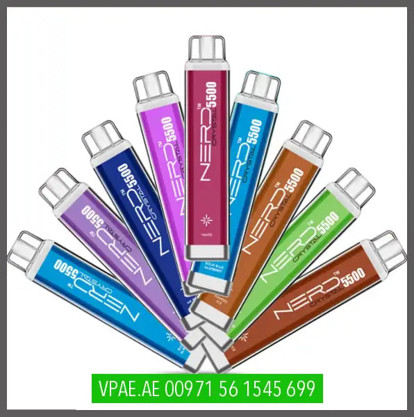 NERD CRYSTAL 5500 PUFFS DISPOSABLE VAPE OV Store Arab Emirates Nerd
