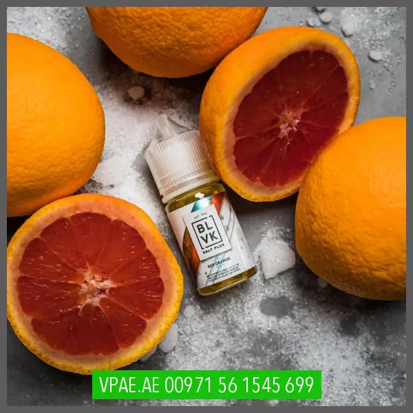RED ORANGE ICE SALT PLUS E-LIQUID 30ML OV Store Arab Emirates BLVK