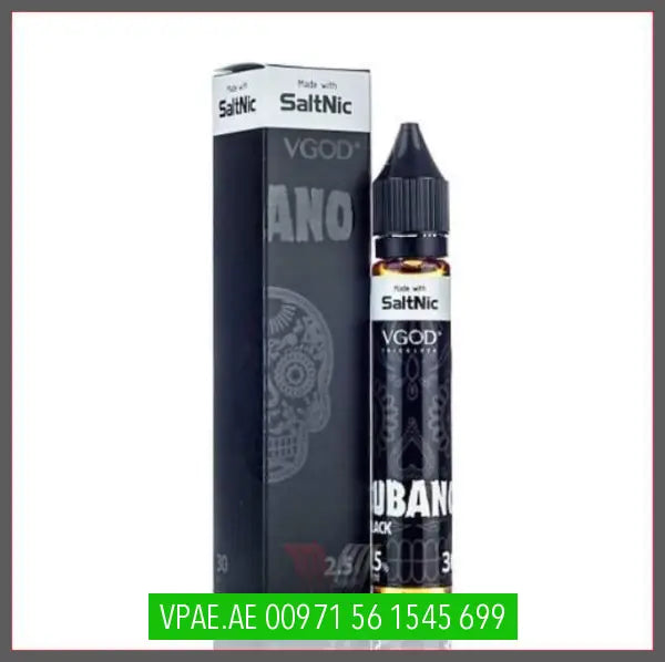VGOD SALTNIC - CUBANO BLACK - 30ML OV Store Arab Emirates VGOD