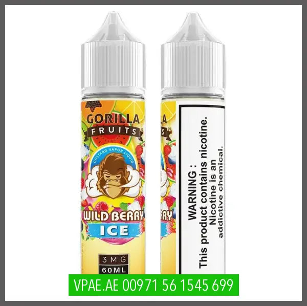 WILD BERRY ICE BY GORILLA CUSTARD ELIQUID 60ML OV Store Arab Emirates GORILLA CUSTARD