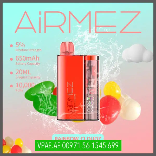 AiRMEZ 10000 Disposable Vape 50MG Dhs. 40.00 AiRMEZ 10000 Disposable Vape 50MG Dhs. 40.00