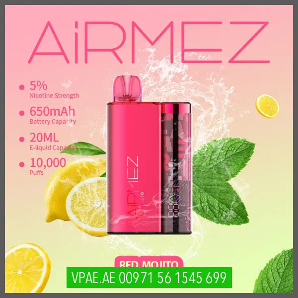 AiRMEZ 10000 Disposable Vape 50MG Dhs. 40.00 AiRMEZ 10000 Disposable Vape 50MG Dhs. 40.00