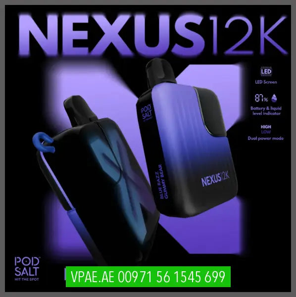 Pod Salt Nexus 12000 Puffs VAPE ARAB EMIRATES (vpae.ae) POD SALT