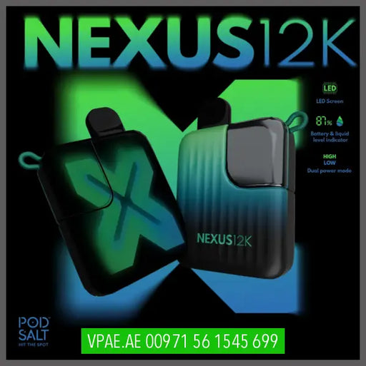 Pod Salt Nexus 12000 Puffs VAPE ARAB EMIRATES (vpae.ae) POD SALT