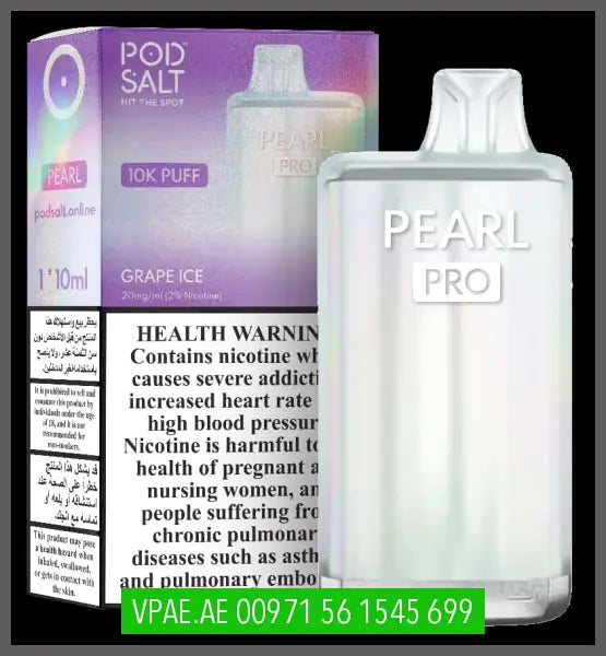PODSALT PEARL PRO 10K PUFFS 20MG VAPE ARAB EMIRATES (vpae.ae) POD SALT