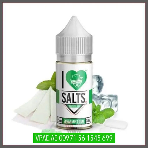 Spearmint Gum by I Love Salts Nicotine Salt eJuice VAPE ARAB EMIRATES (vpae.ae) I Love Salts