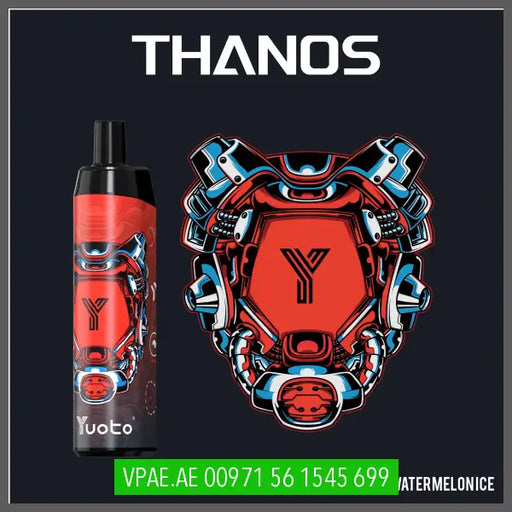 Watermelon Ice Yuoto Thanos 5000puffs Rechargeable  5% VAPE ARAB EMIRATES (vpae.ae) yuoto